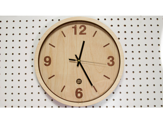 Wooden Clock Renewal Laser Cut Free DXF File