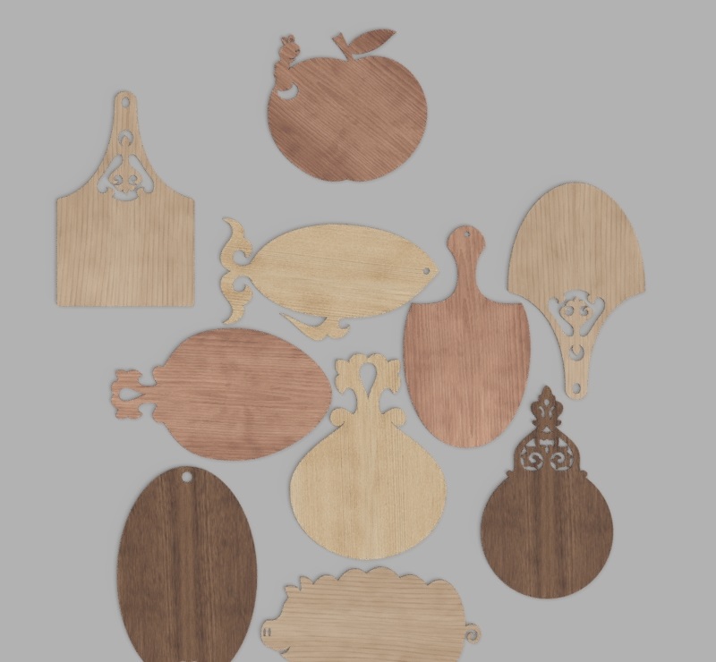 Wooden Cutting Board Designs Laser Cut Free Vector File