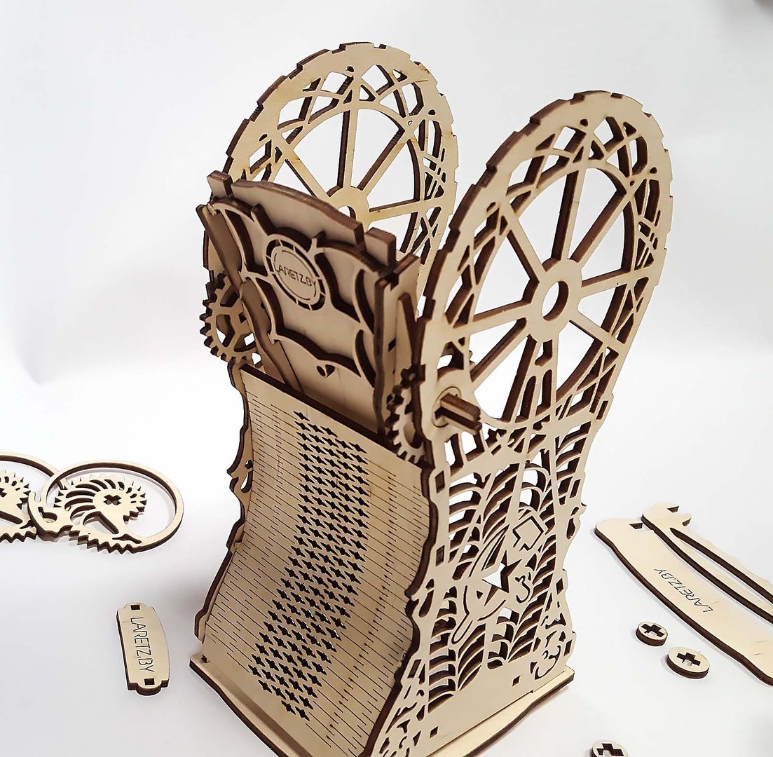 Wooden Decorative Bank 3mm Laser Cut Free Vector File