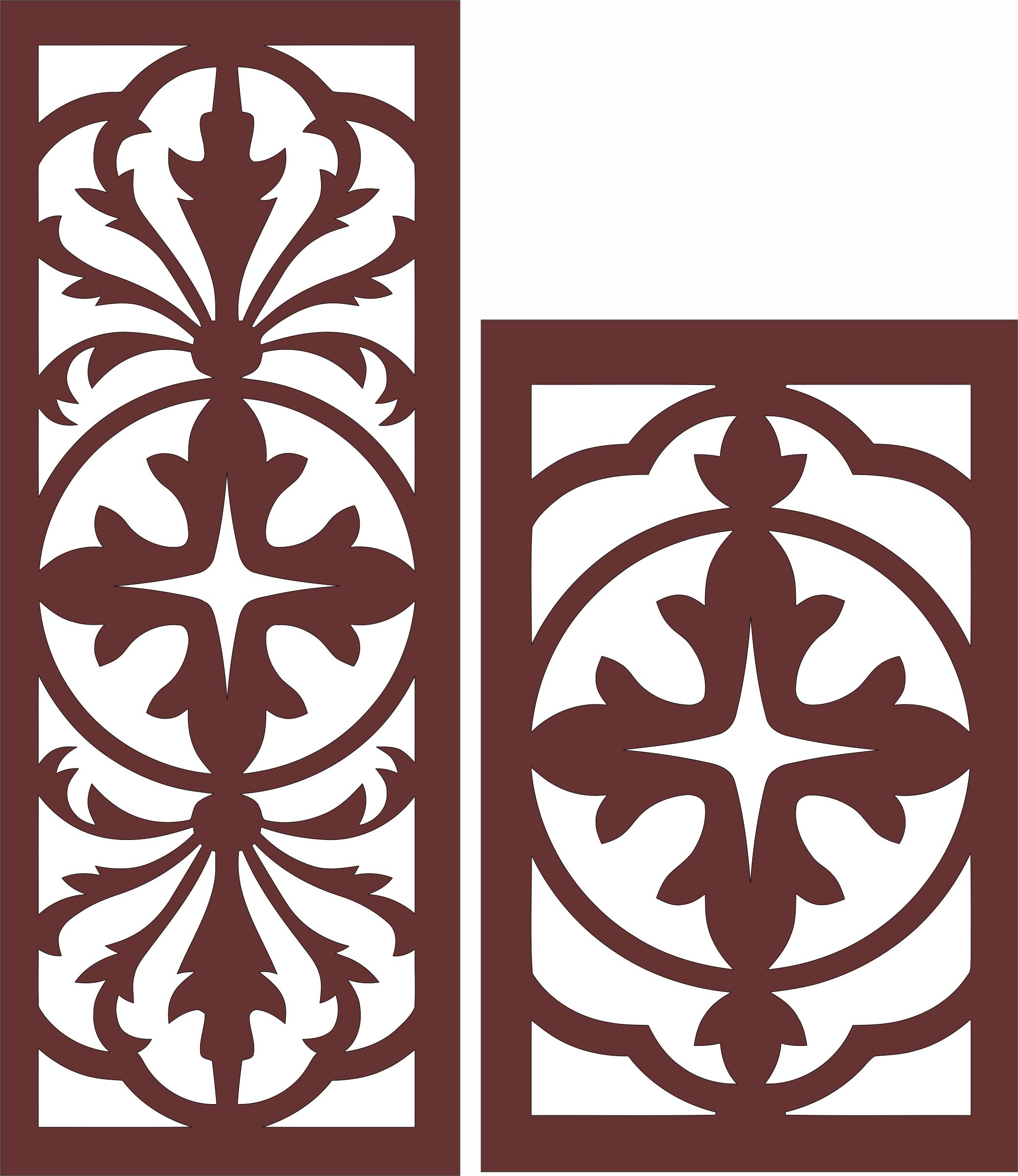 Wooden Divider Seamless Screen Panel For Laser Cut Free Vector File