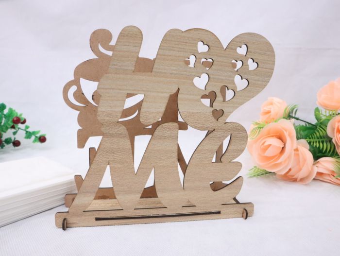 Wooden Home Napkin Holder 3mm Laser Cutting Free Vector File