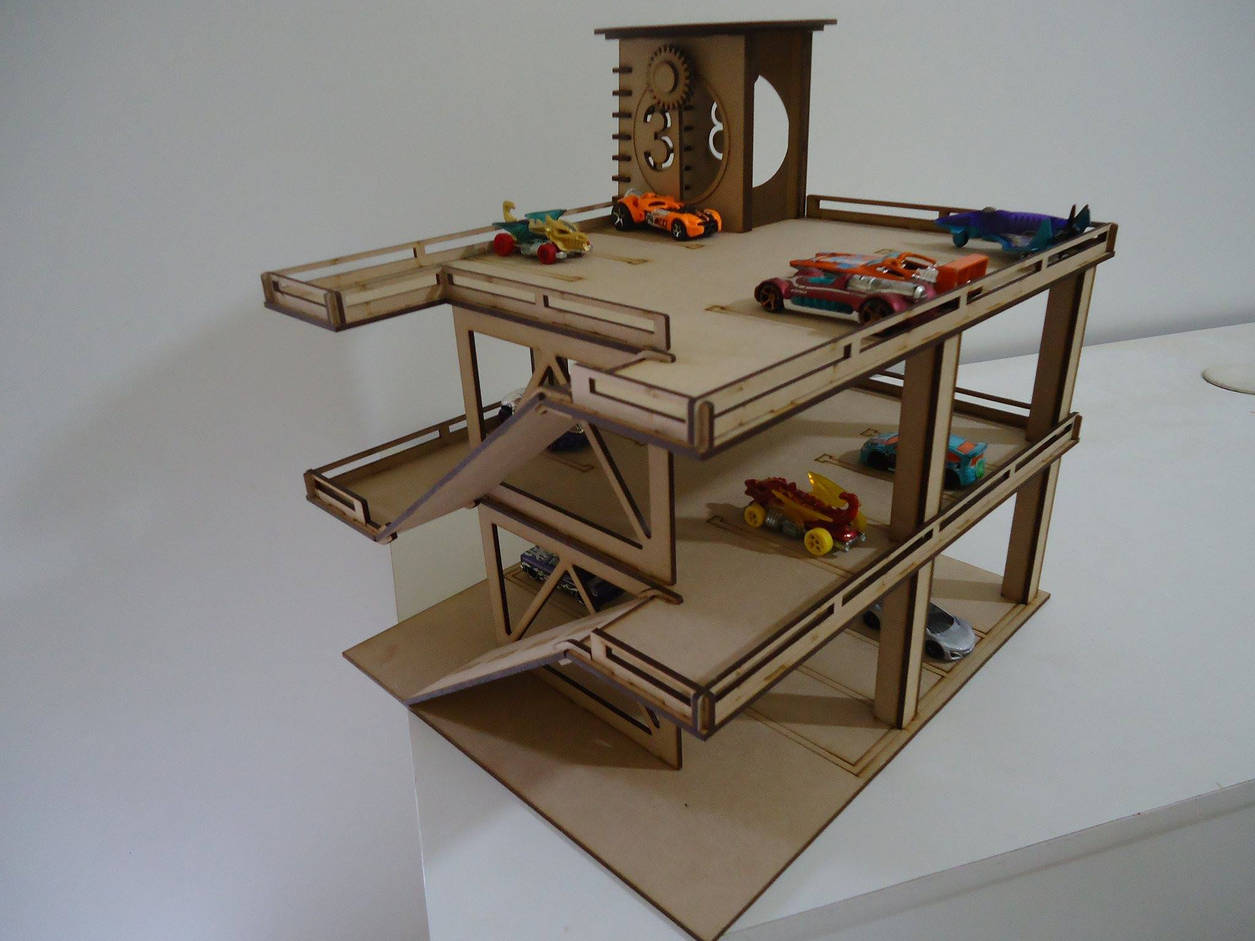 Wooden House Wooden Car Garage Templates Free DXF File