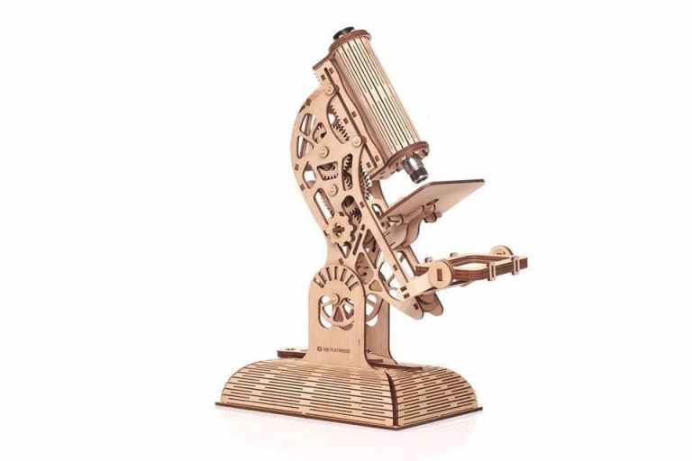 Wooden Microscope For Laser Cutting Free Vector File