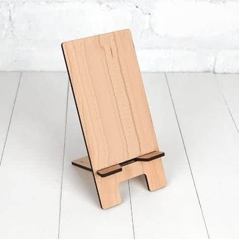 Wooden Smartphone Stand Cnc Laser Cut Free Vector File