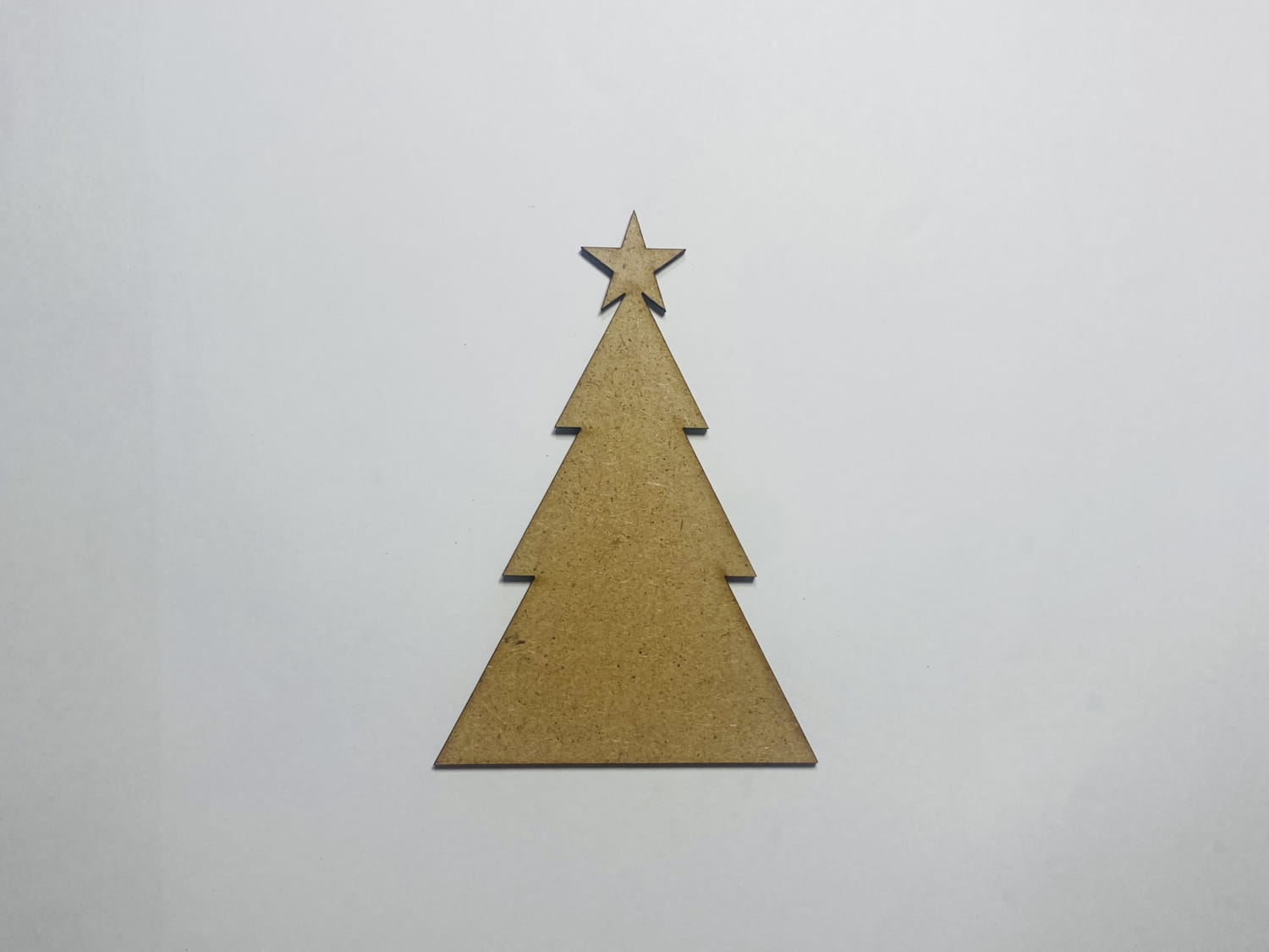 Wooden Triangle Christmas Tree Laser Cut Free Vector File