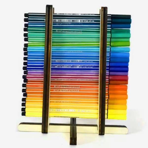 Wooden Unique Pen Holder Stand For Kids Pencil Holder Organizer Laser Cut Free Vector File