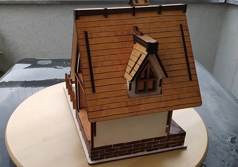 Wooden Village House Free DXF File