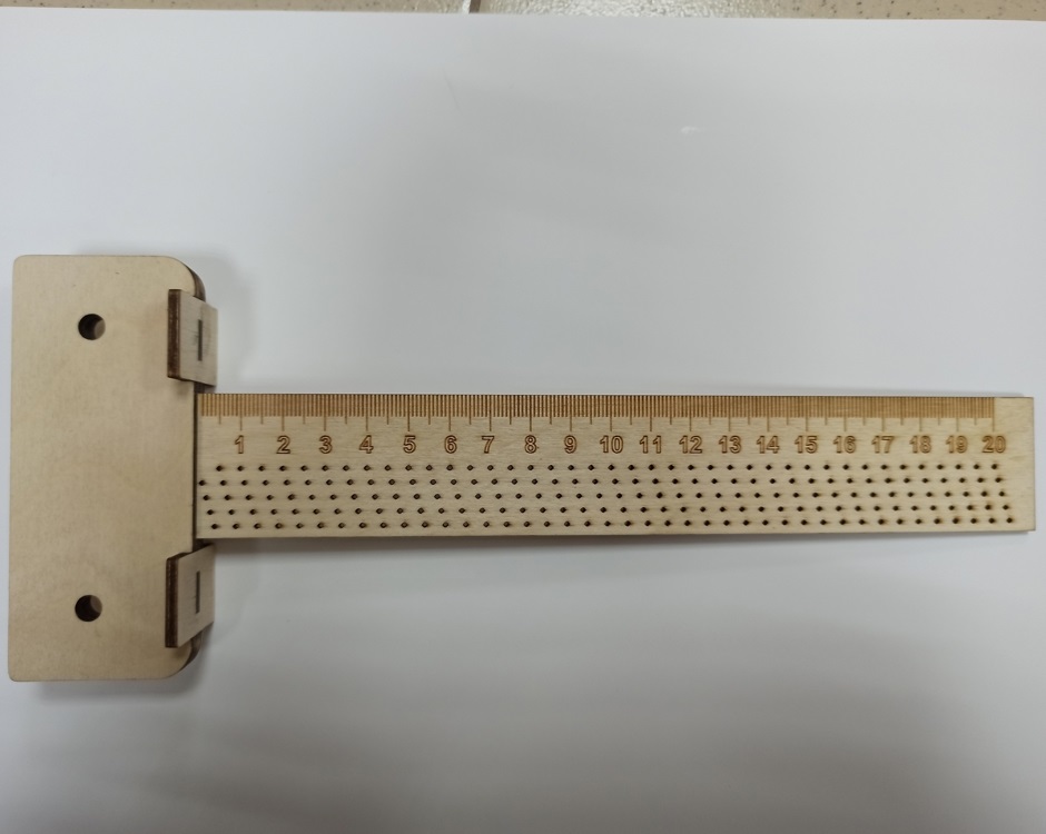 Woodworking t-ruler Scriber Square Hole Gauge For Laser Cut Free Vector File