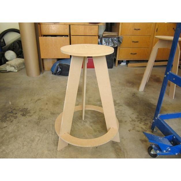 Workshop Stool For Laser Cut Free DXF File