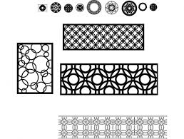 Yuvarlak karısık Pattern Design Free DXF File