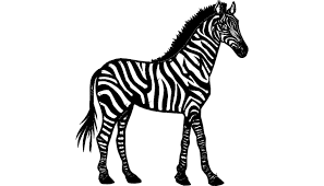 Zebra Animal Free DXF File